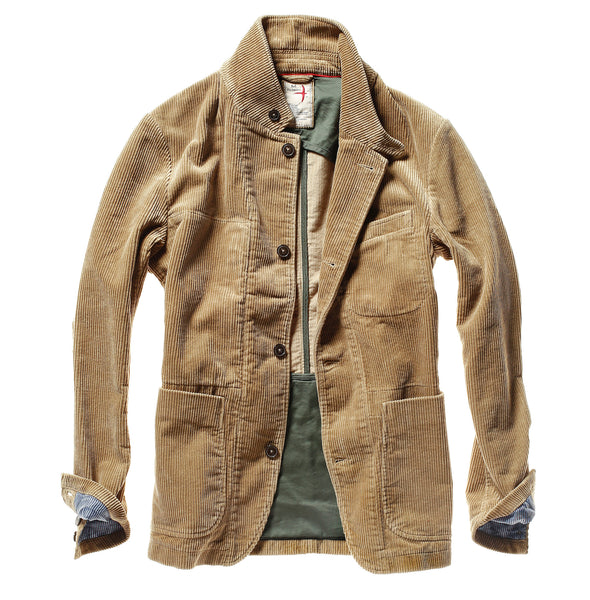 Relwen CORD TRAP BLAZER-SAND