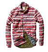 Relwen QUILTED FLANNEL SHIRT JKT-WHITE/RED/BLUE PLAID