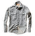 Relwen UTILITY WORKSHIRT-LT GREY DONEGAL