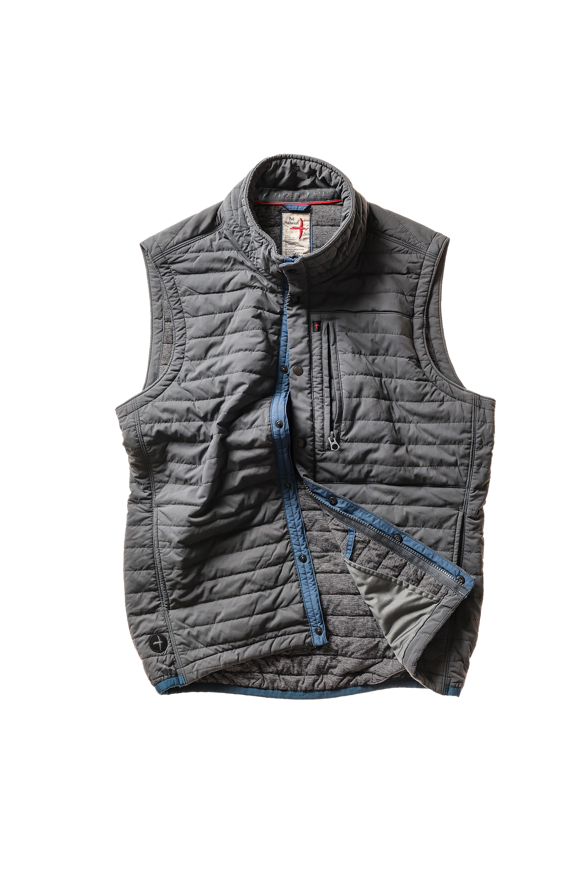 Relwen WINDZIP VEST CHARCOAL