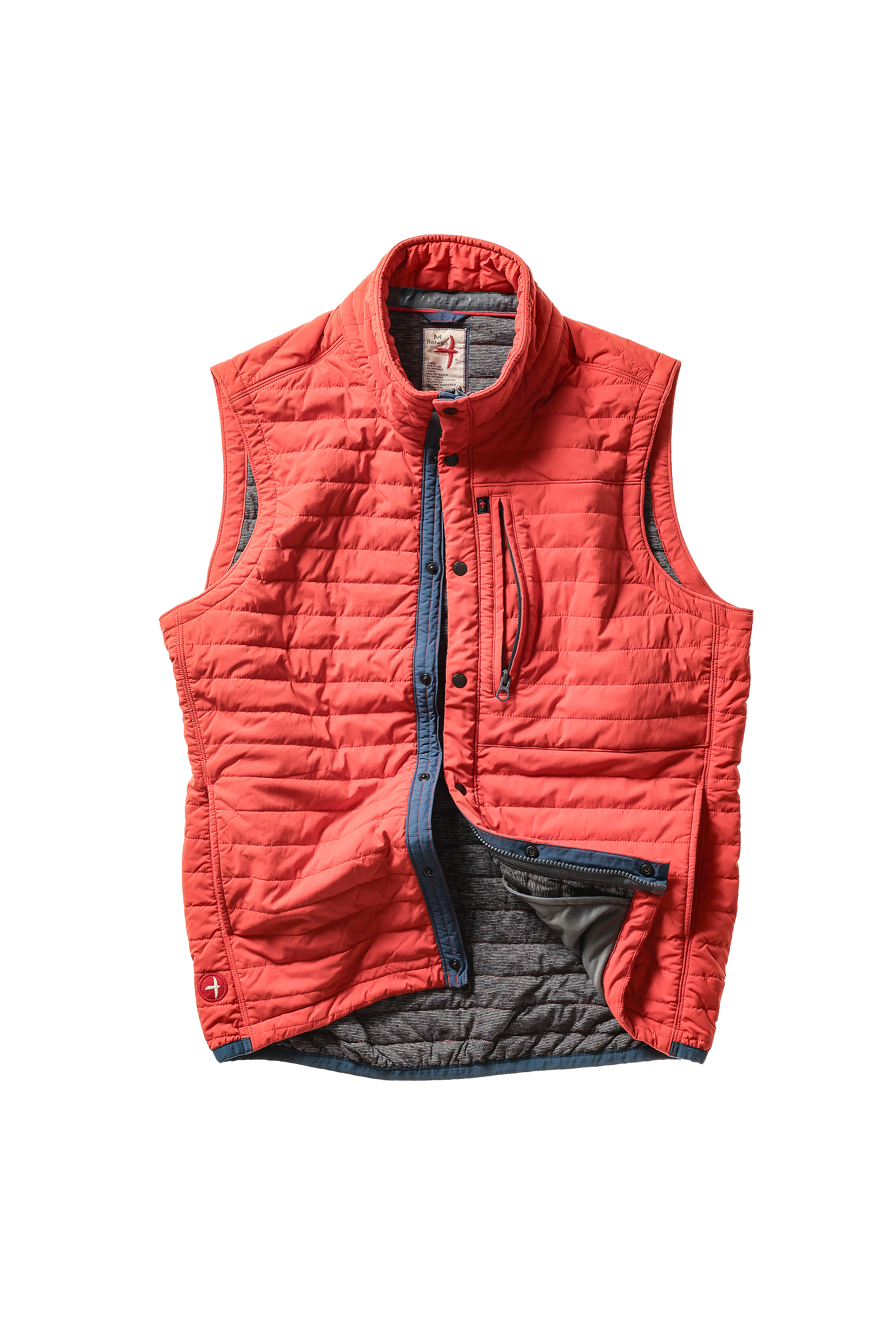 Relwen WINDZIP VEST DARK ORANGE