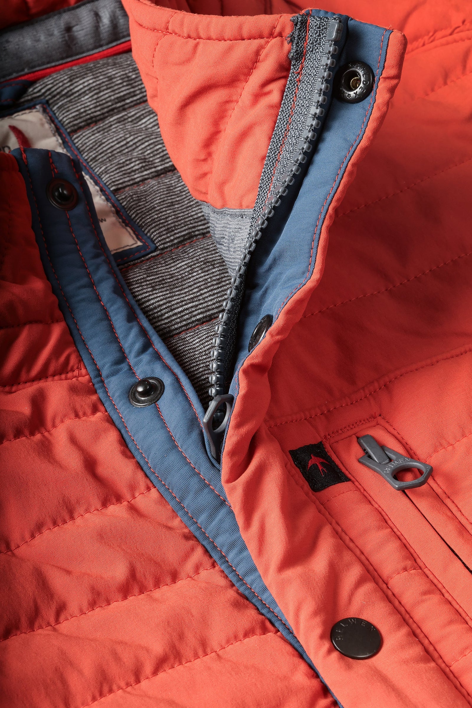 Relwen Windzip Vest - Dark Orange