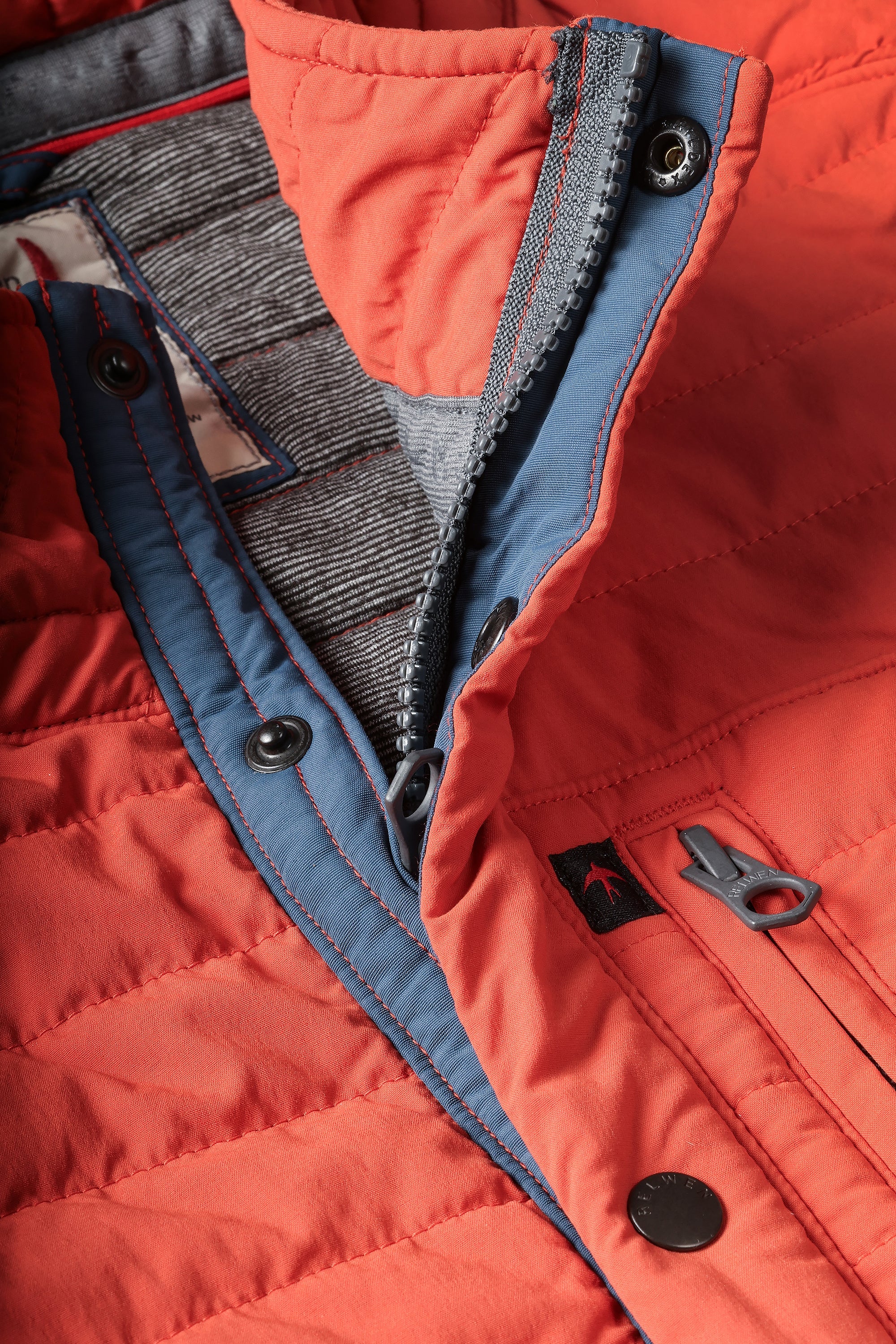 Relwen WINDZIP VEST DARK ORANGE