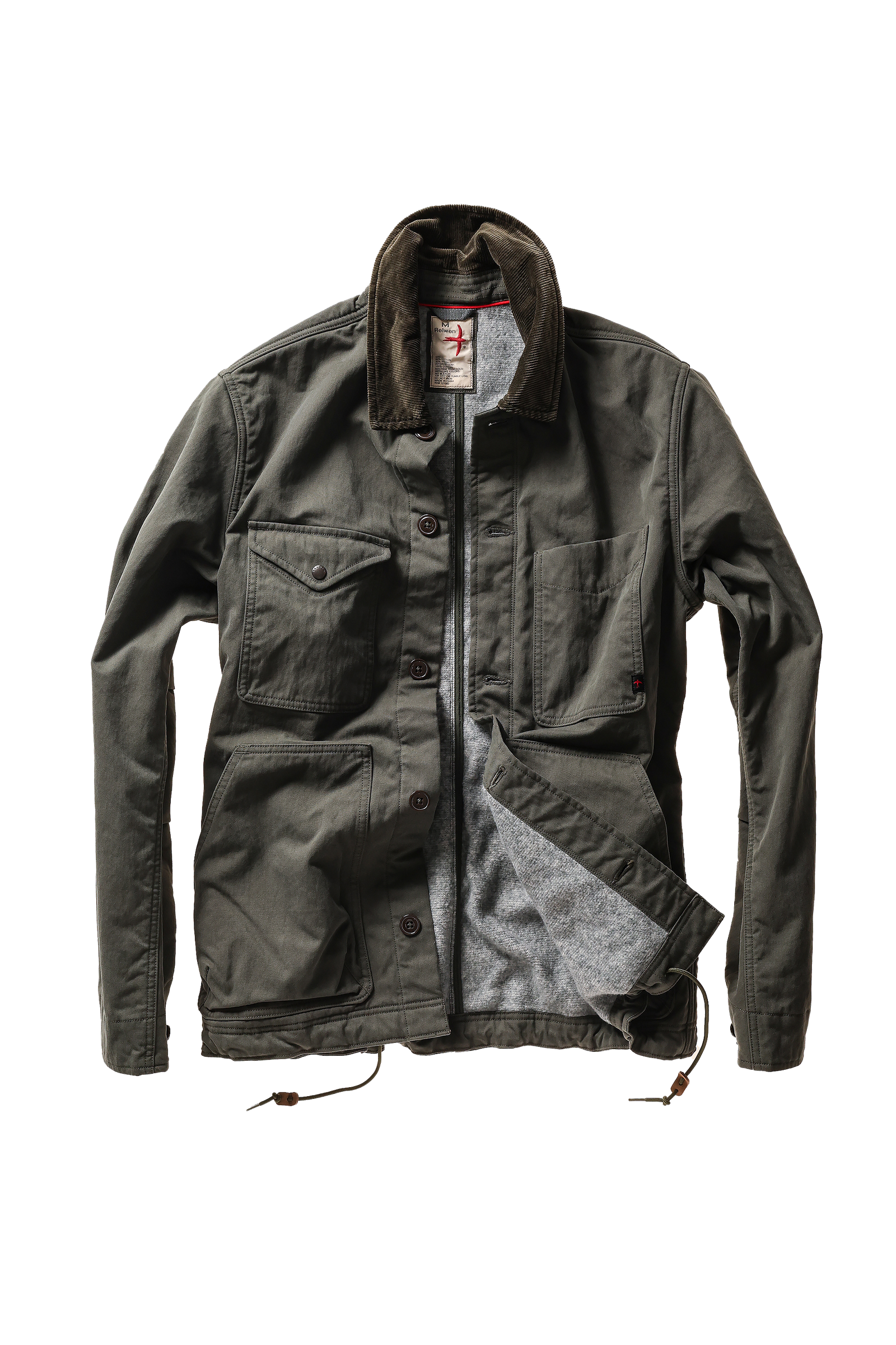 Relwen PILE-LINED CHORE COAT FOREST Canvas