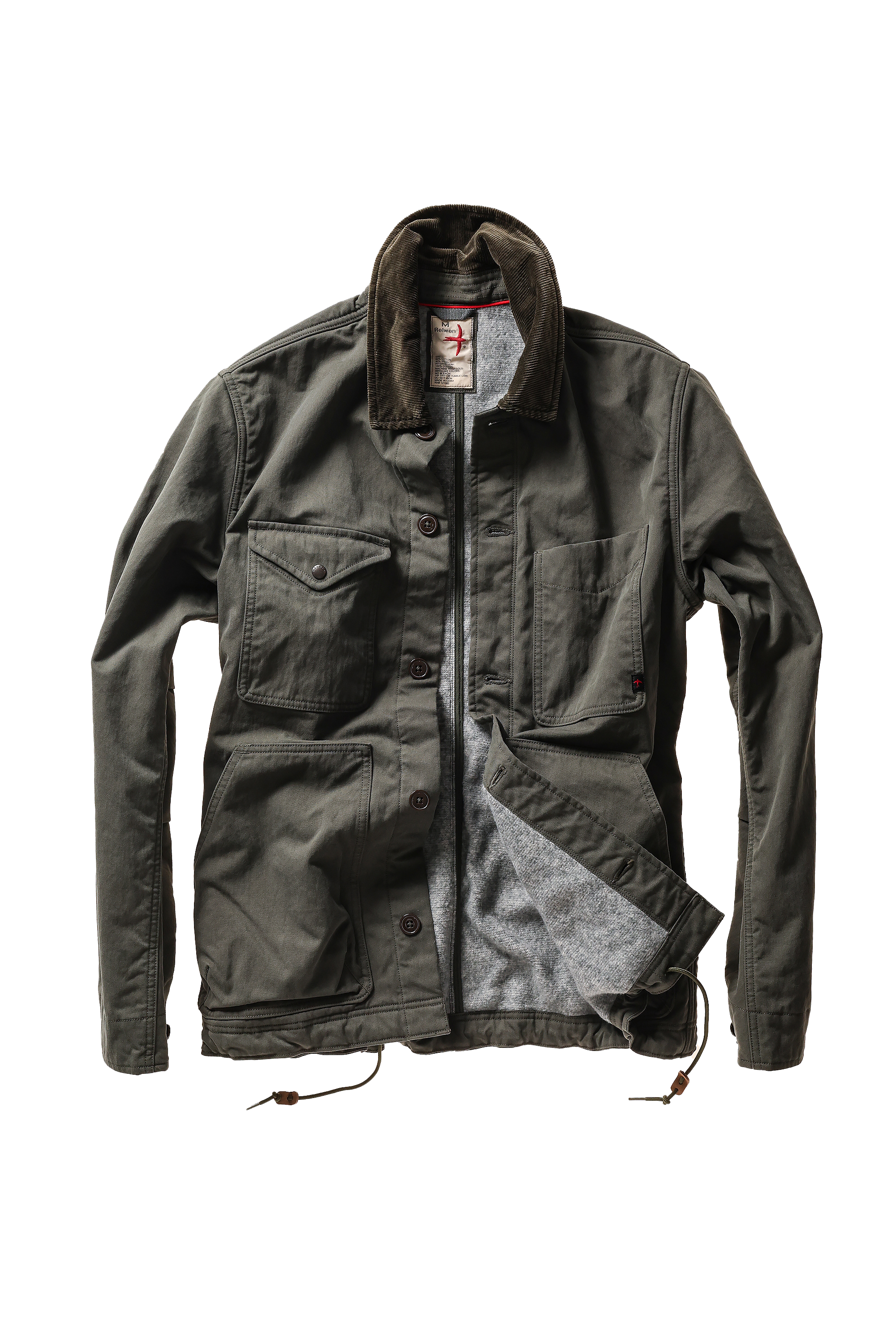Relwen PILE-LINED CHORE COAT FOREST Canvas