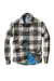 Relwen QLTD FLANNEL SHIRTJACKET Cream/Forest Tartan