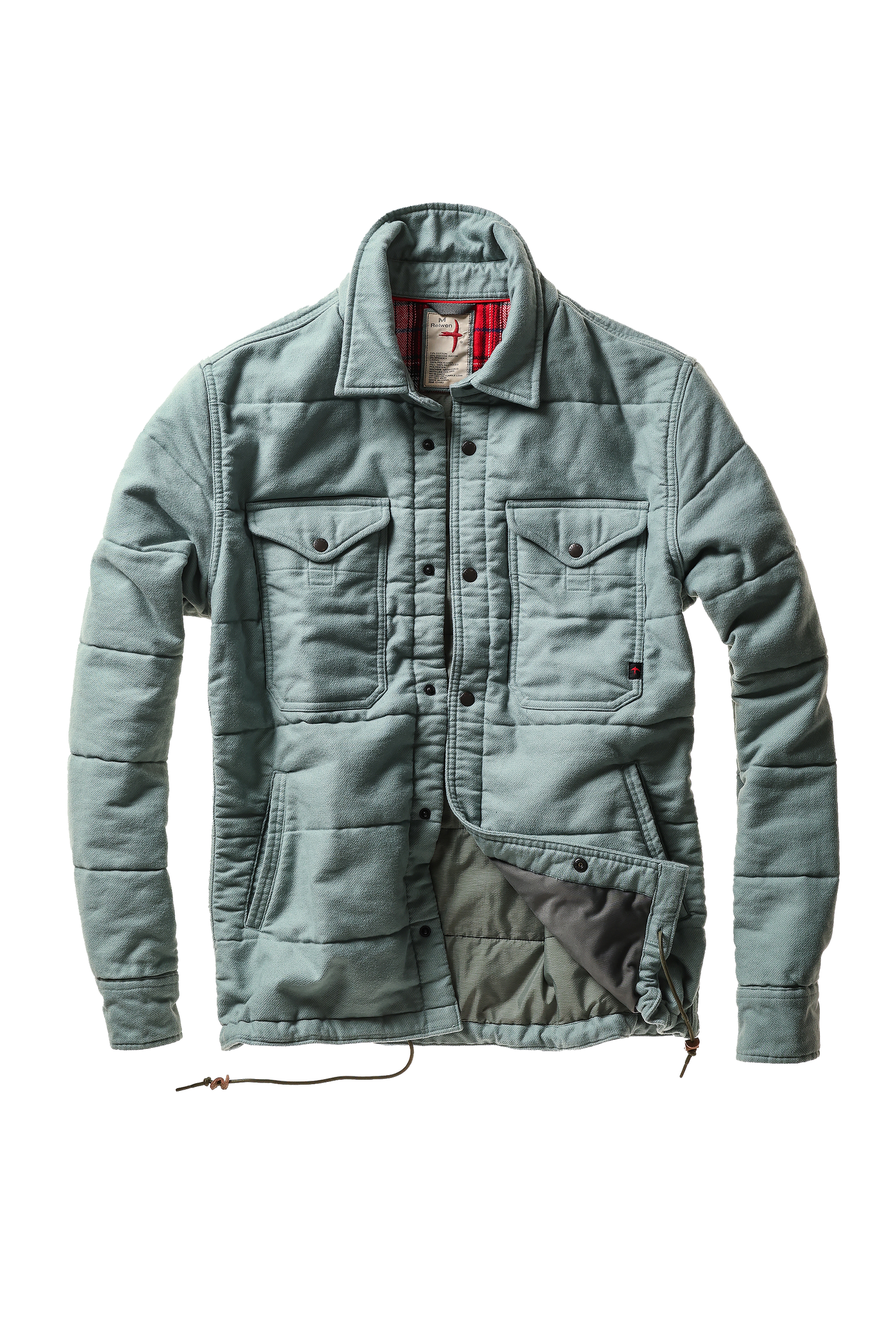 Relwen Moleskin Snap Jacket CPO - Seahaze