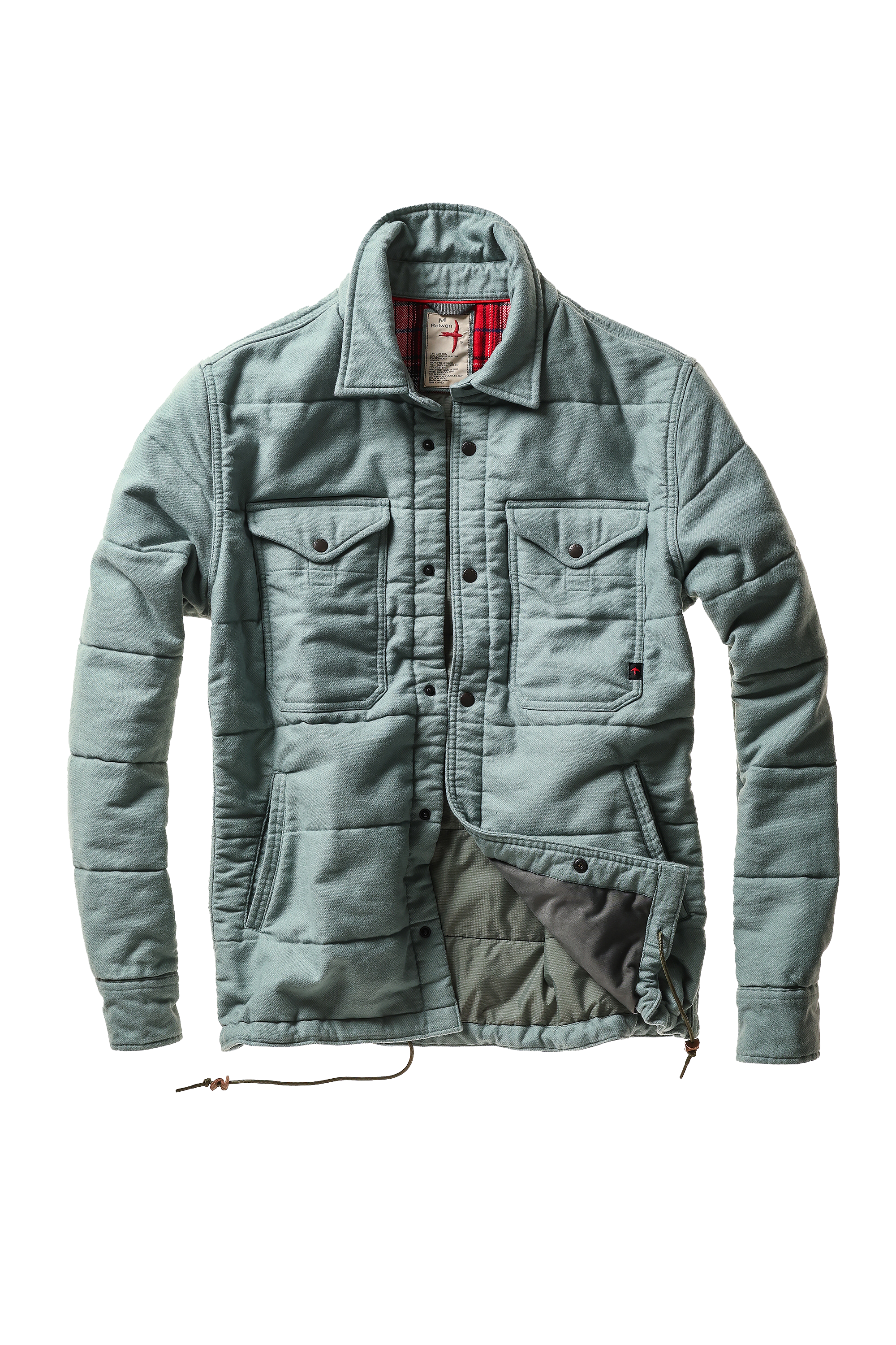 Relwen MOLESKIN SNAP JACKET CPO SEAHAZE