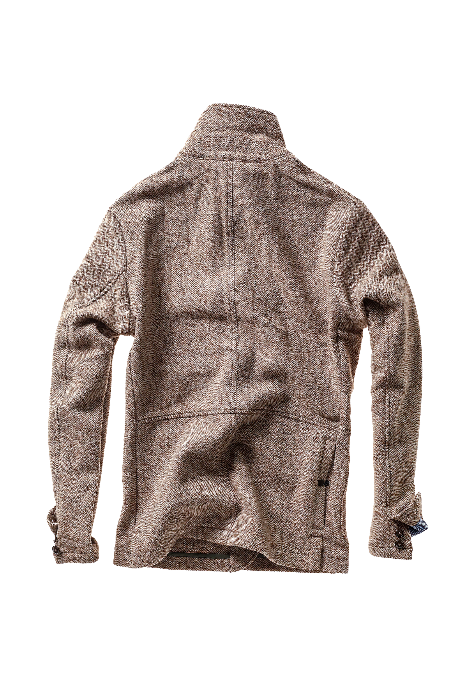 Relwen Heritage Trap Blazer Ash Brown Herringbone