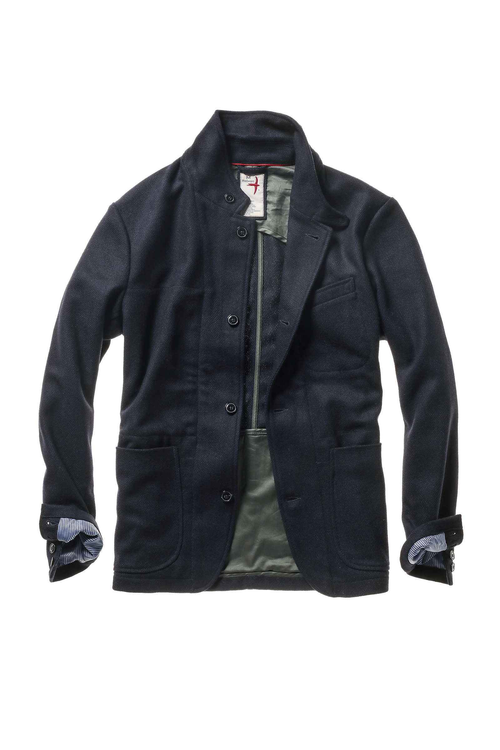 Relwen HERITAGE TRAP BLAZER DARK NAVY WHIPCORD