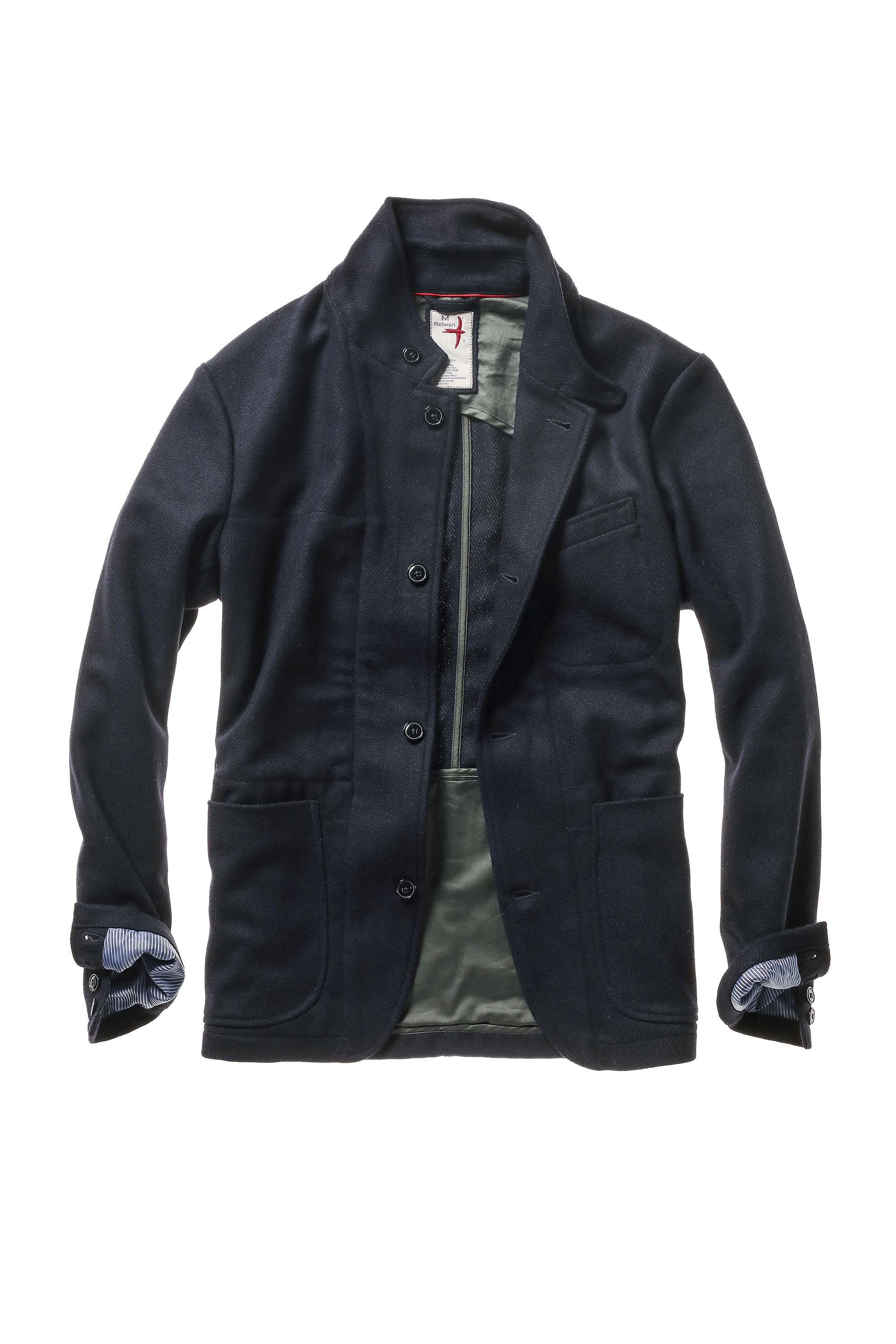 Relwen HERITAGE TRAP BLAZER DARK NAVY WHIPCORD