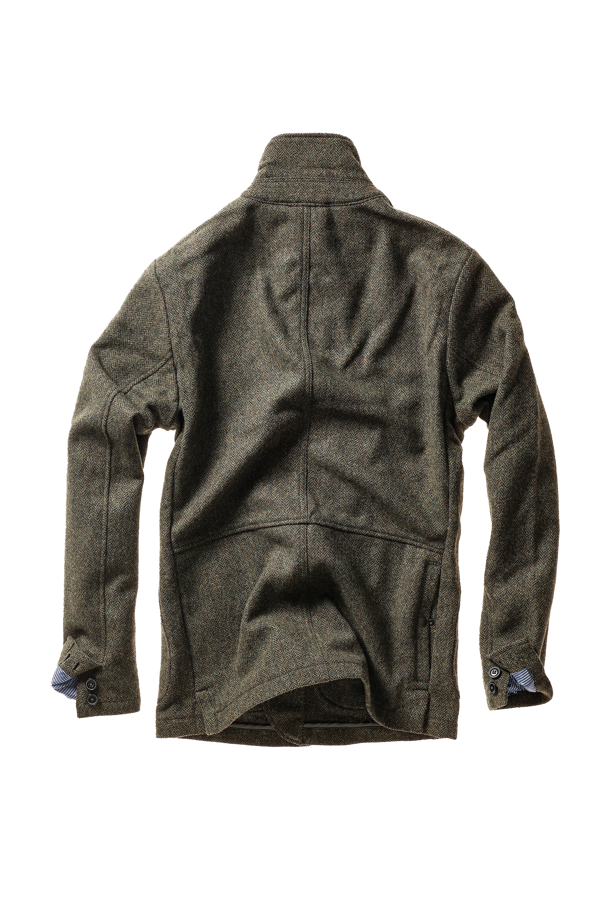 Relwen HERITAGE TRAP BLAZER OLIVE/BLK HERRINGBONE