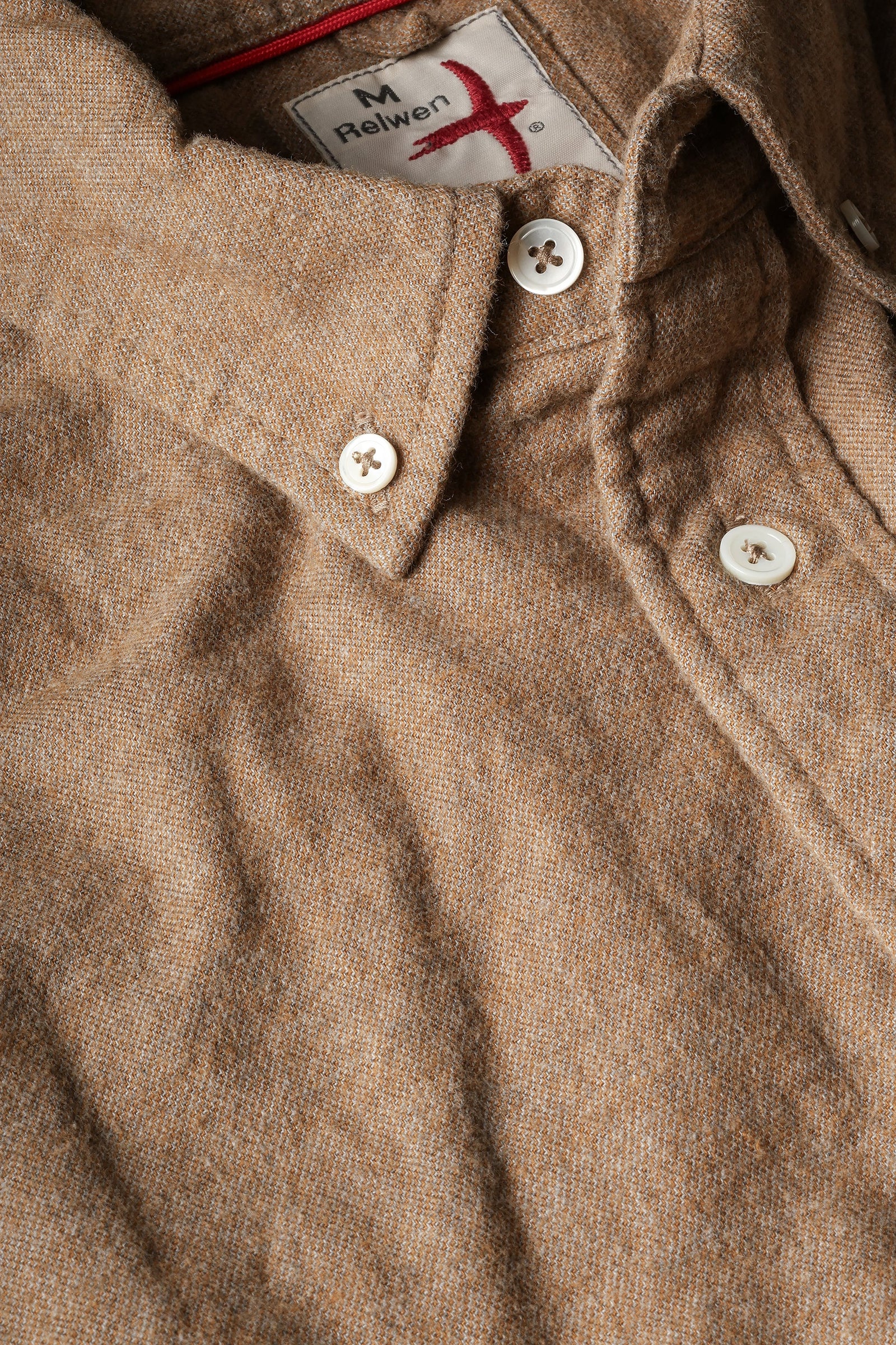 Relwen Flyweight Flannel Shirt Dk Honey Twill