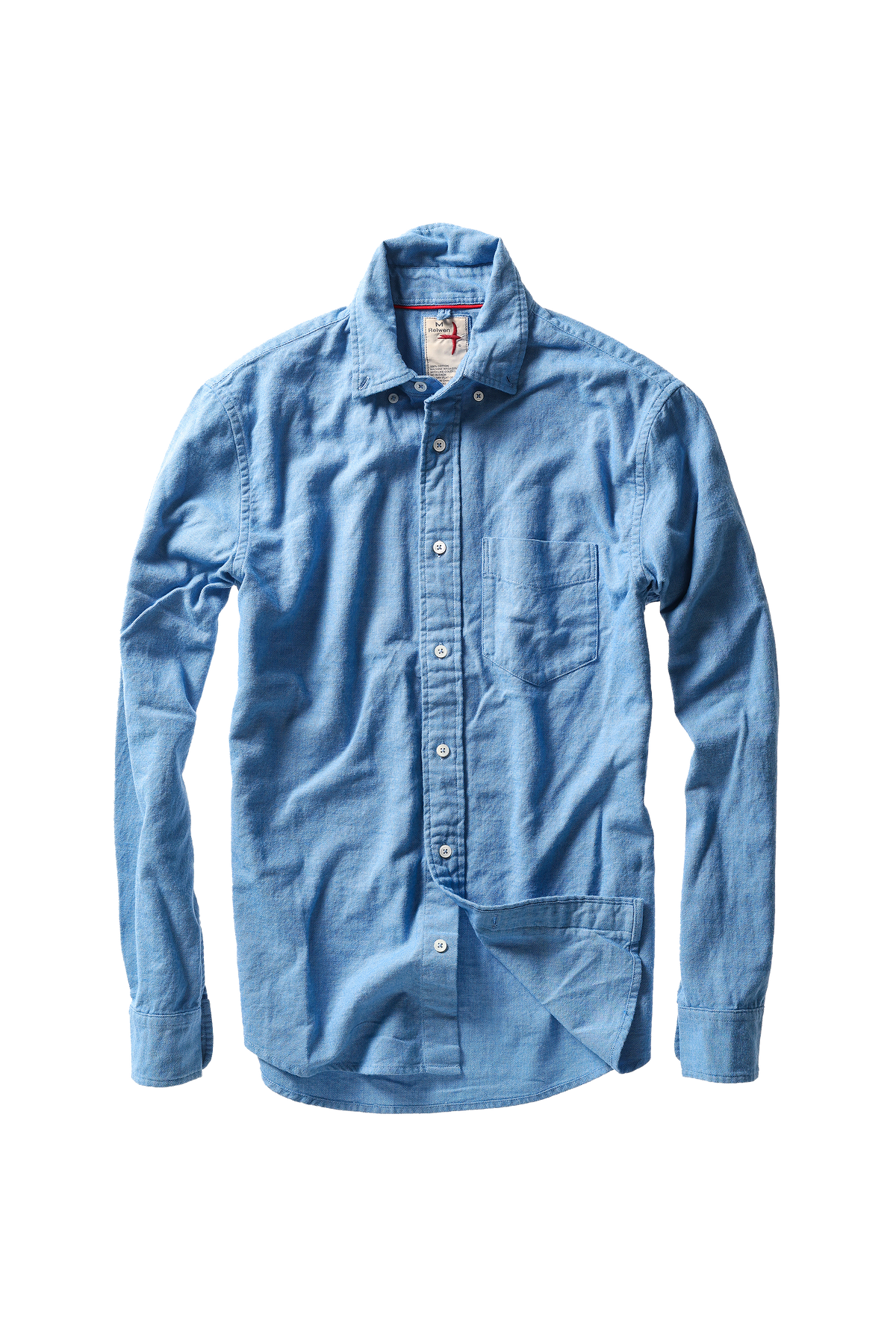 Relwen FLYWEIGHT FLANNE SHIRT FRENCH BLUE TWILL