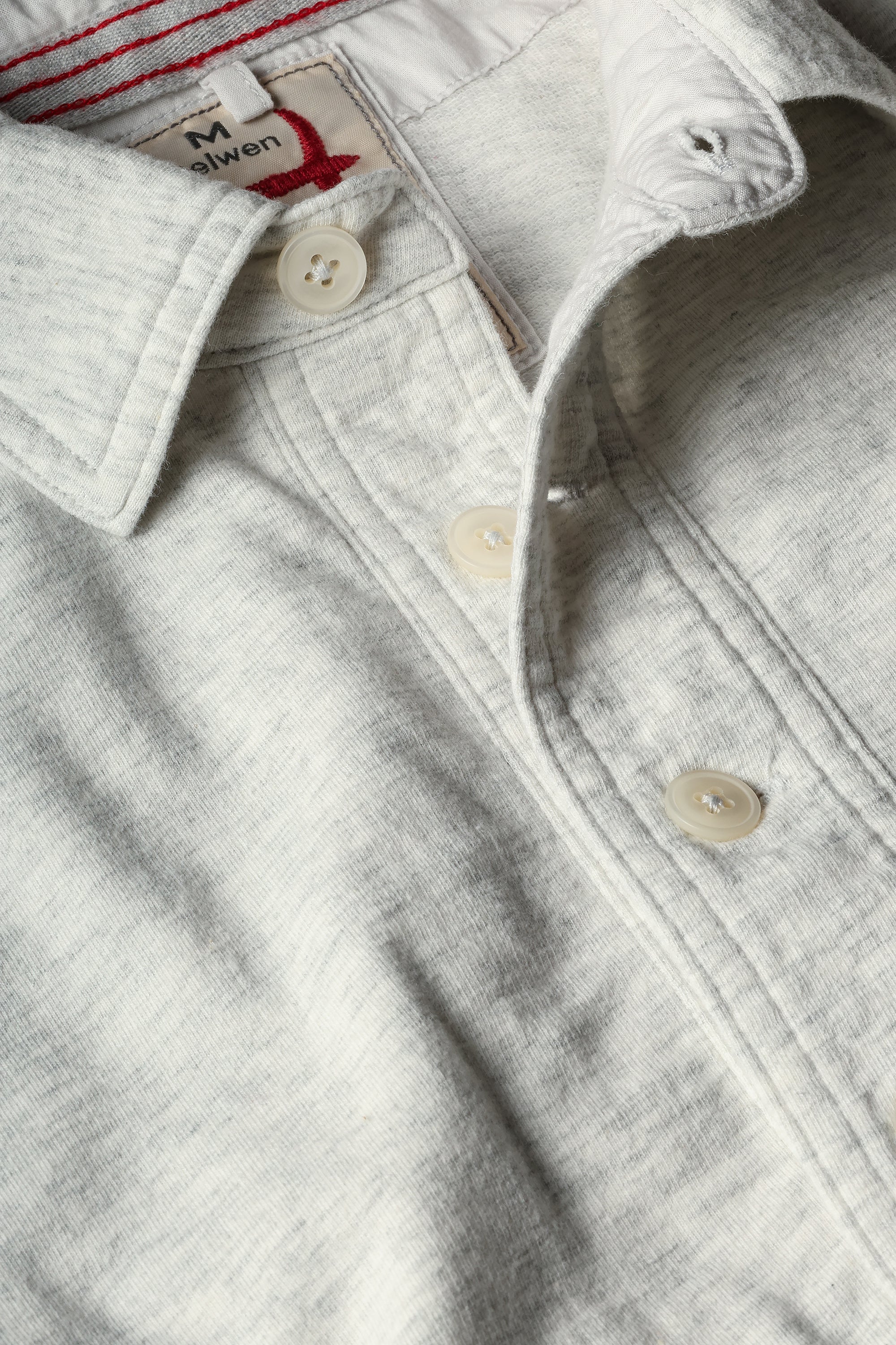 Relwen MARINER POLO SHIRT BONE HEATHER