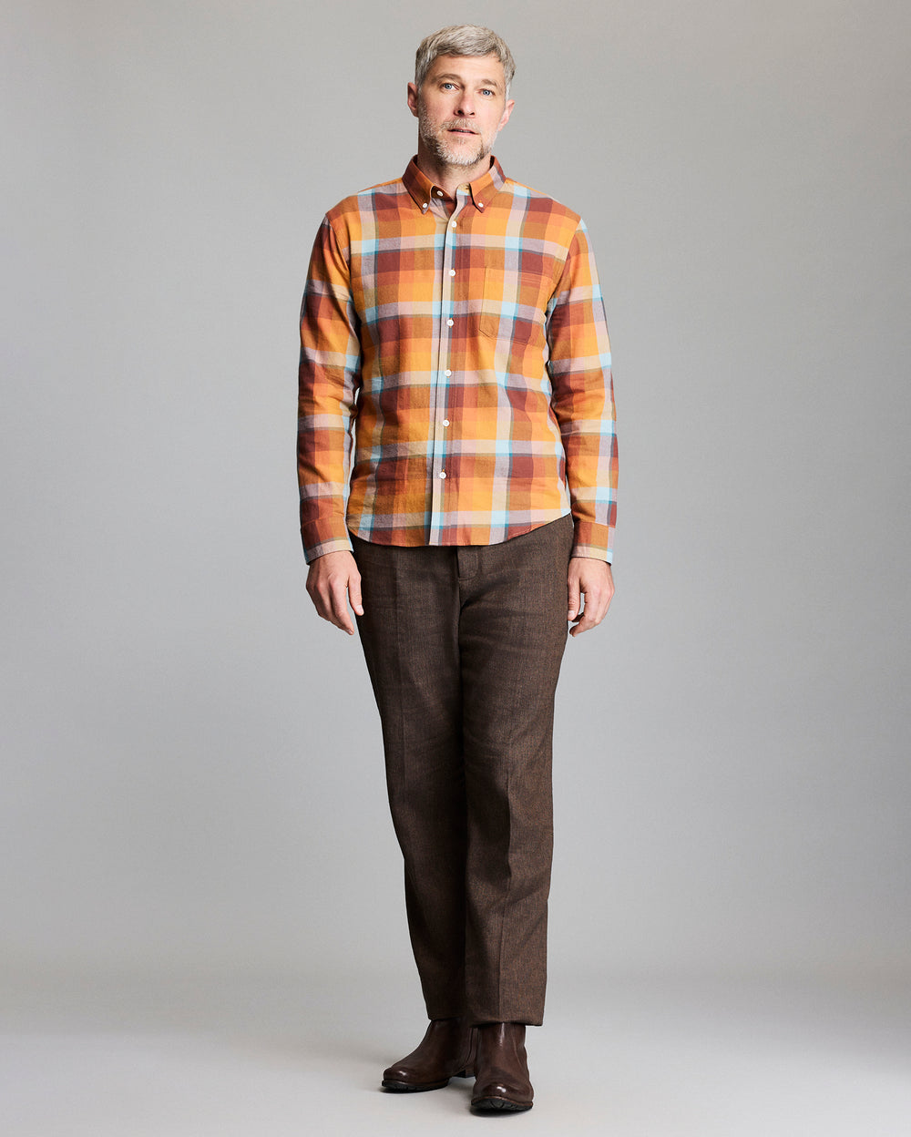 Billy Reid Bold Plaid Tuscumbia Shirt Buttondown-Multi