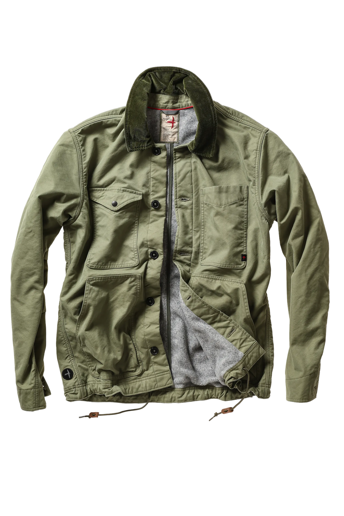Relwen - Pile-Lined Chore Coat - Palm Green