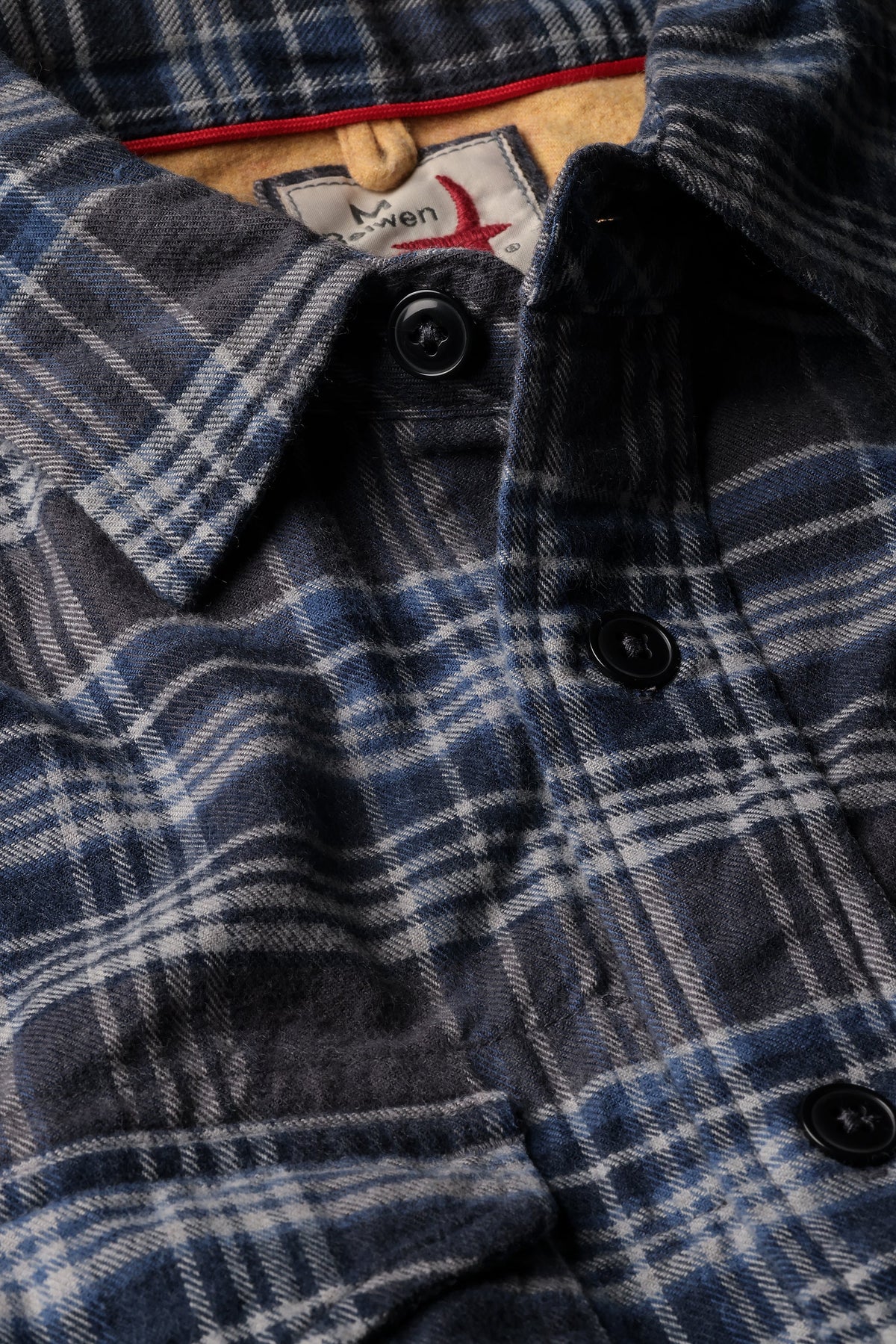Relwen - Utility Workshirt - Char/Navy Plaid