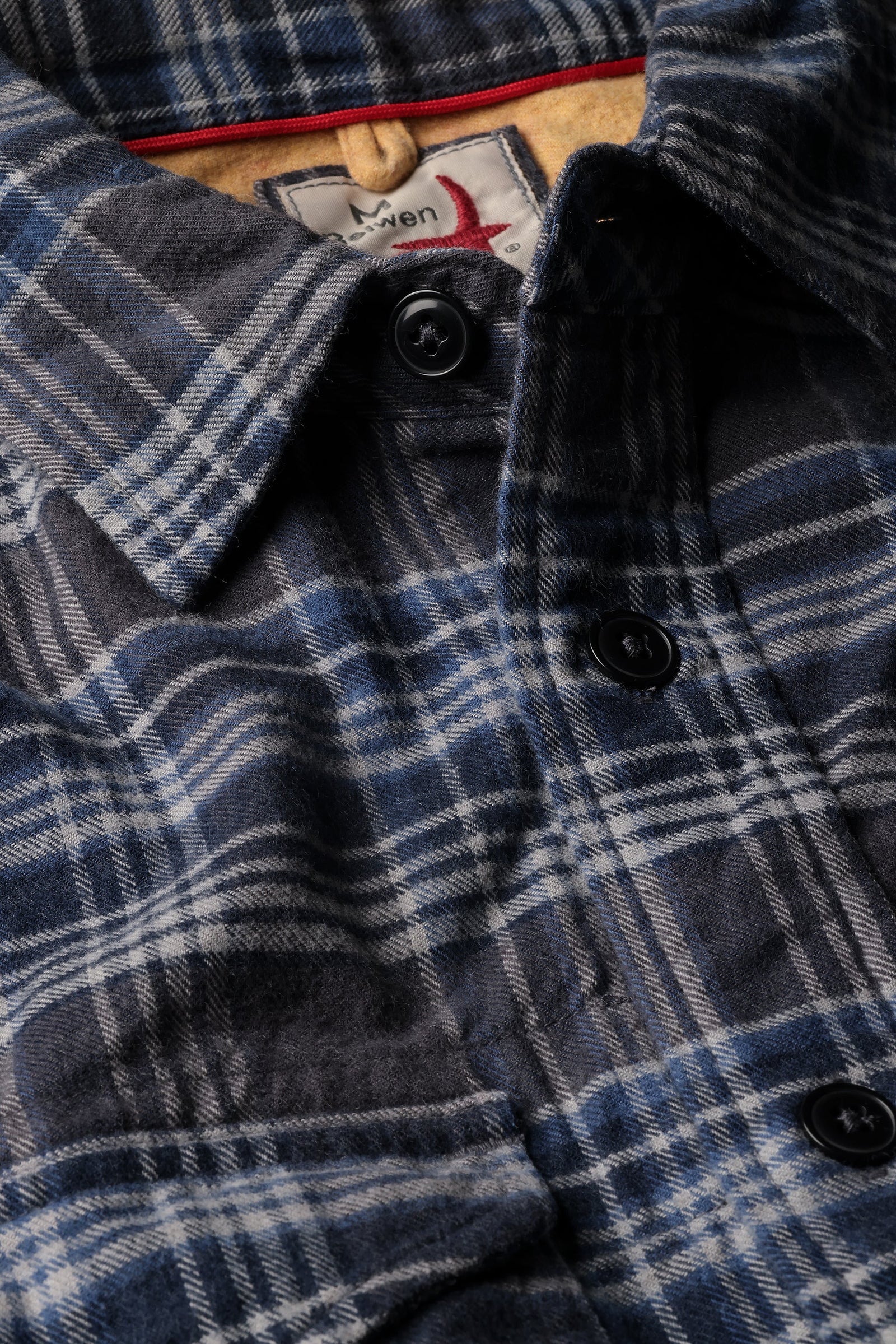 Relwen - Utility Workshirt - Char/Navy Plaid