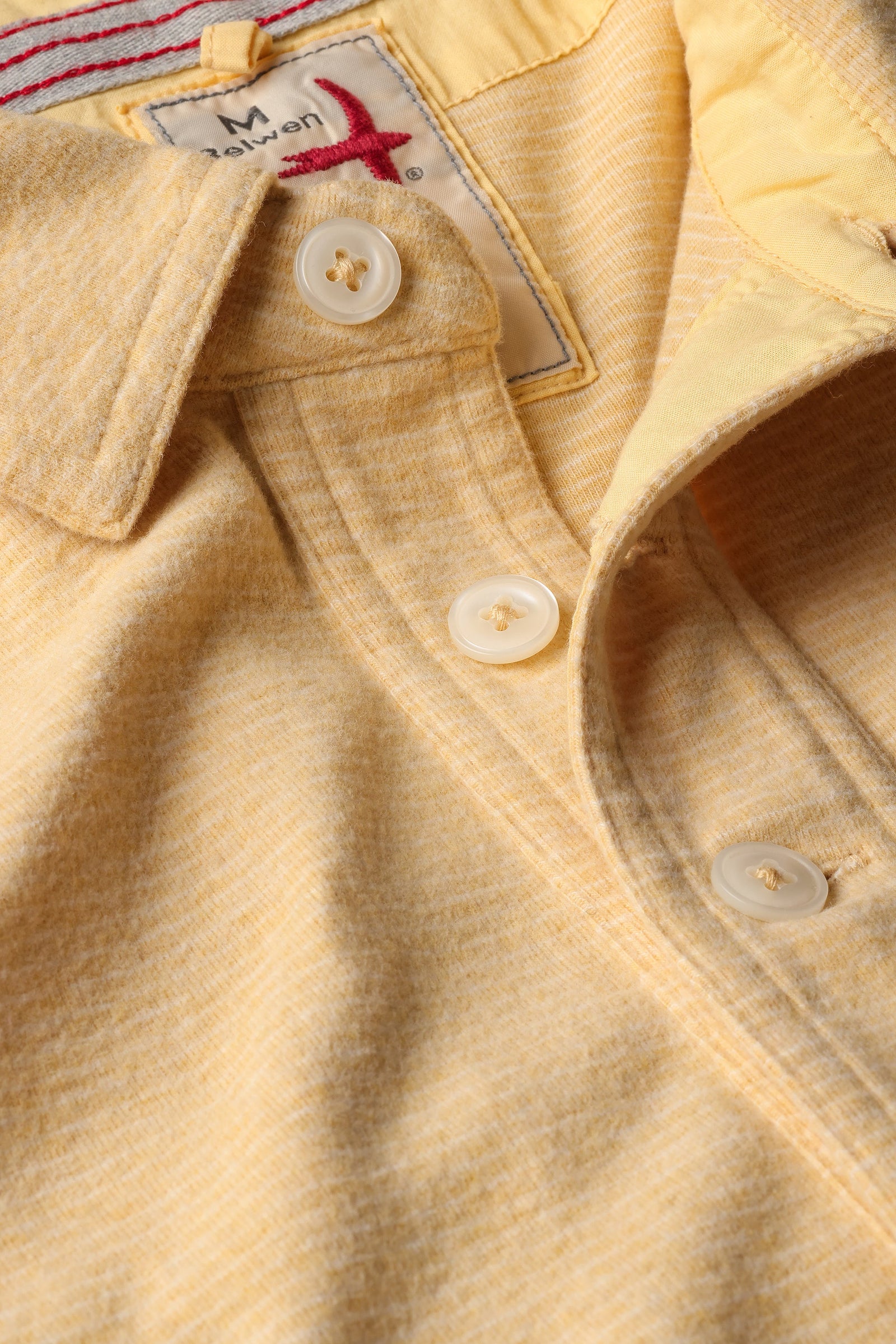 Relwen - Mariner Polo - Pale Yellow Stripe