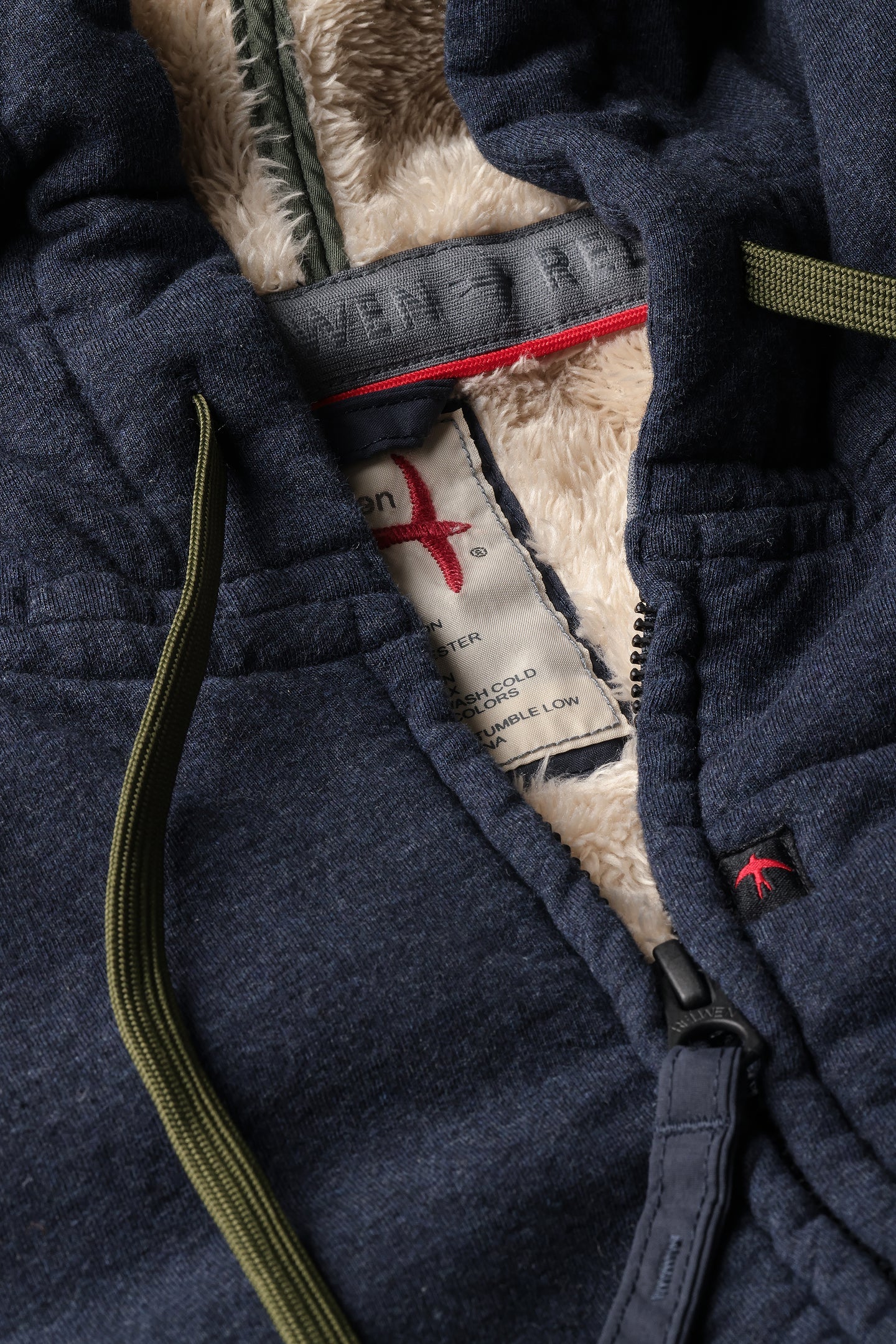 Relwen - Full-Zip Superfleece Hood - Dark Navy Hthr