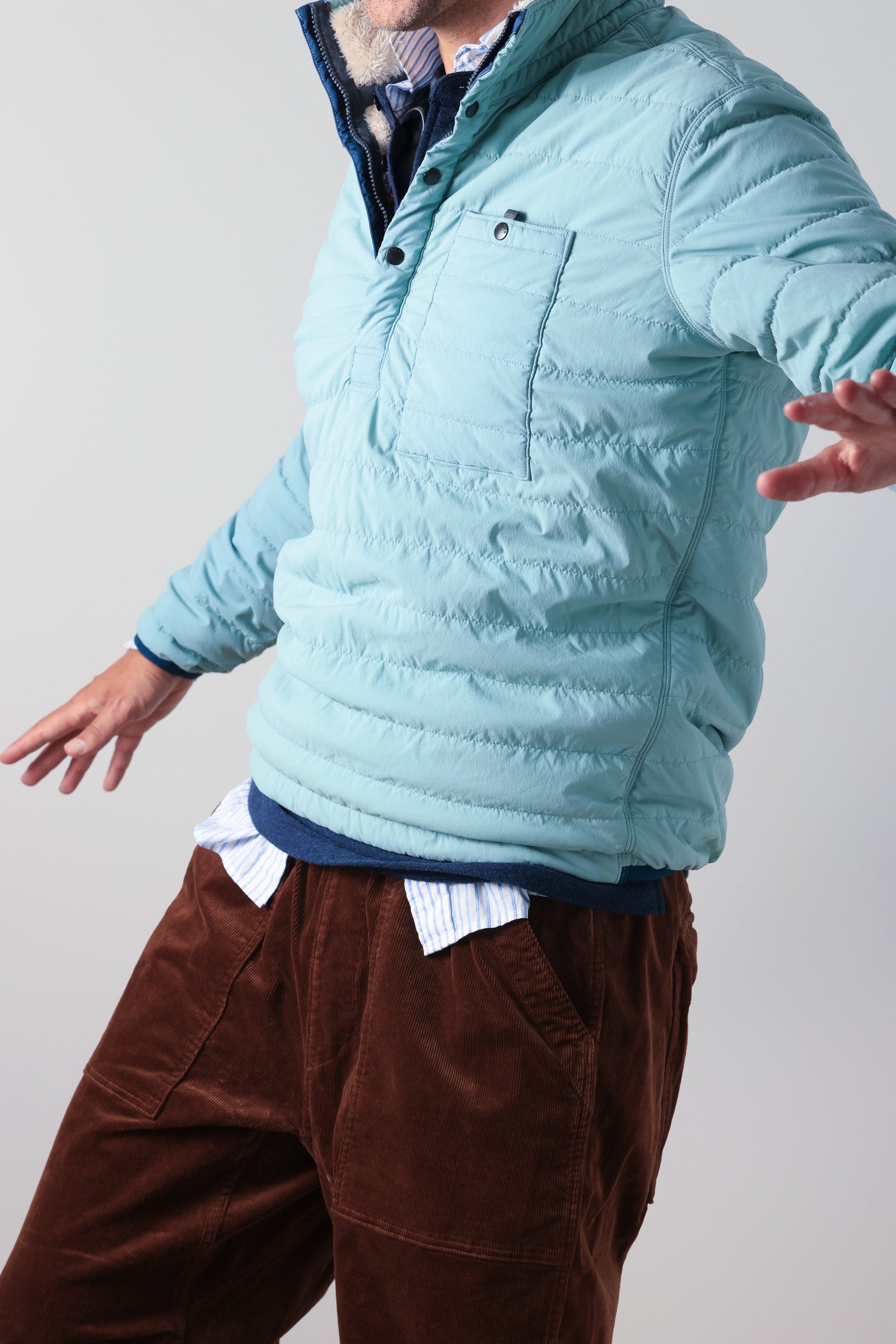 Relwen - Qltd Superfleece Popover - Ocean