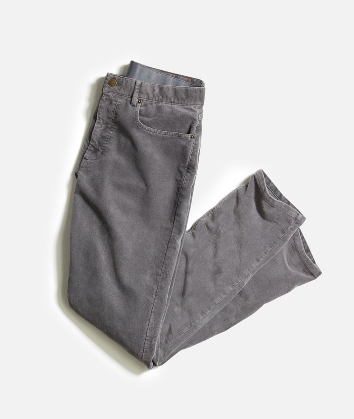 Marine Layer 5-PKT Corduroy Pant-Mid Grey