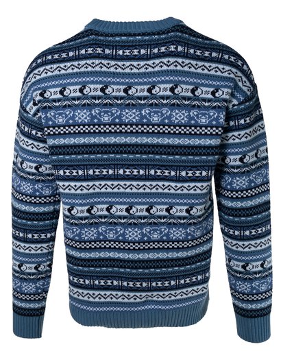 Schott NYC x Grateful Dead Fairisle Crew - Blue