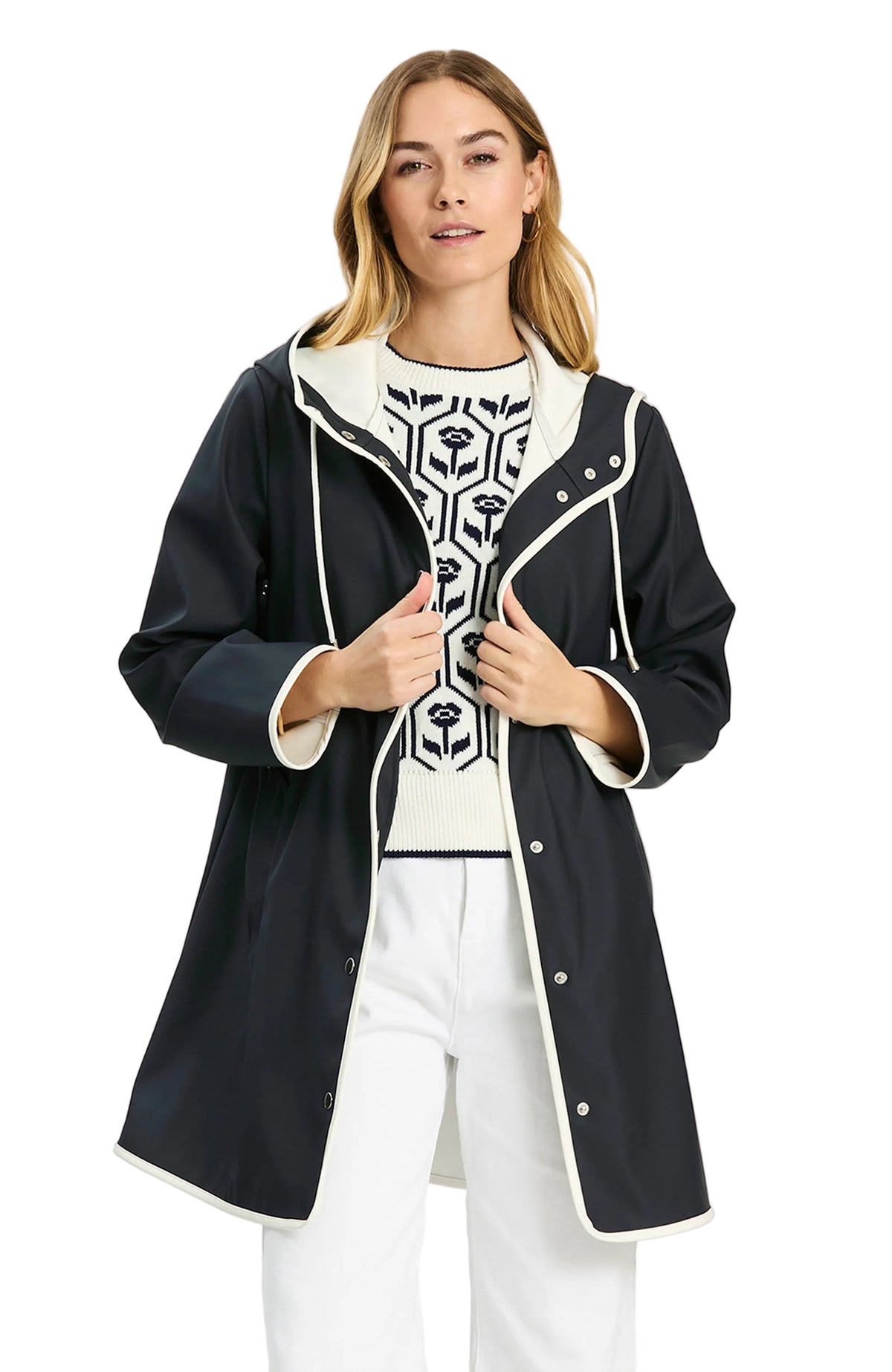 Tyler Boe - Block Island Rain Coat - Navy