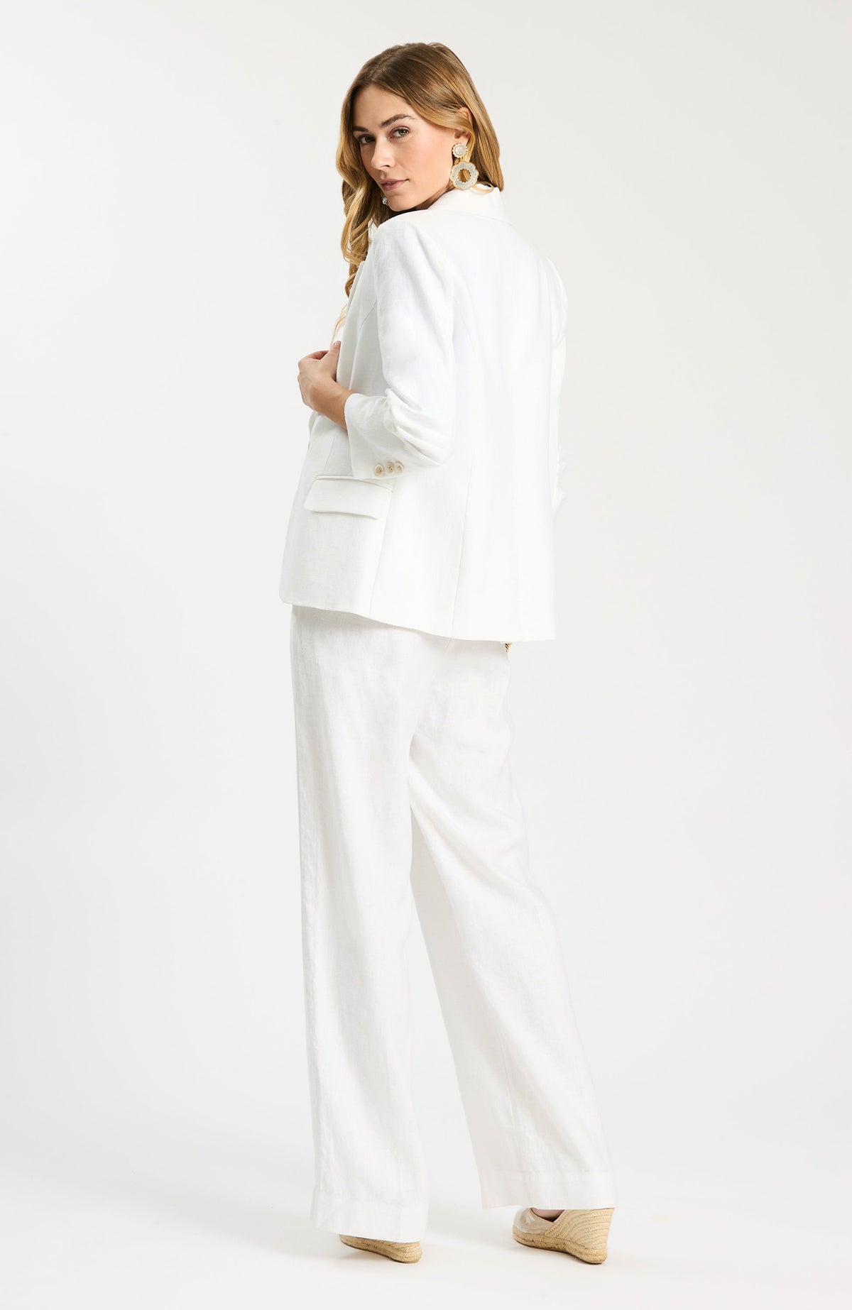 Tyler Boe - Taylor Linen Jacket - White