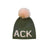 Alashan Cashmere Hat Army "ACK" Lip Gloss w/ Lip Gloss Pom