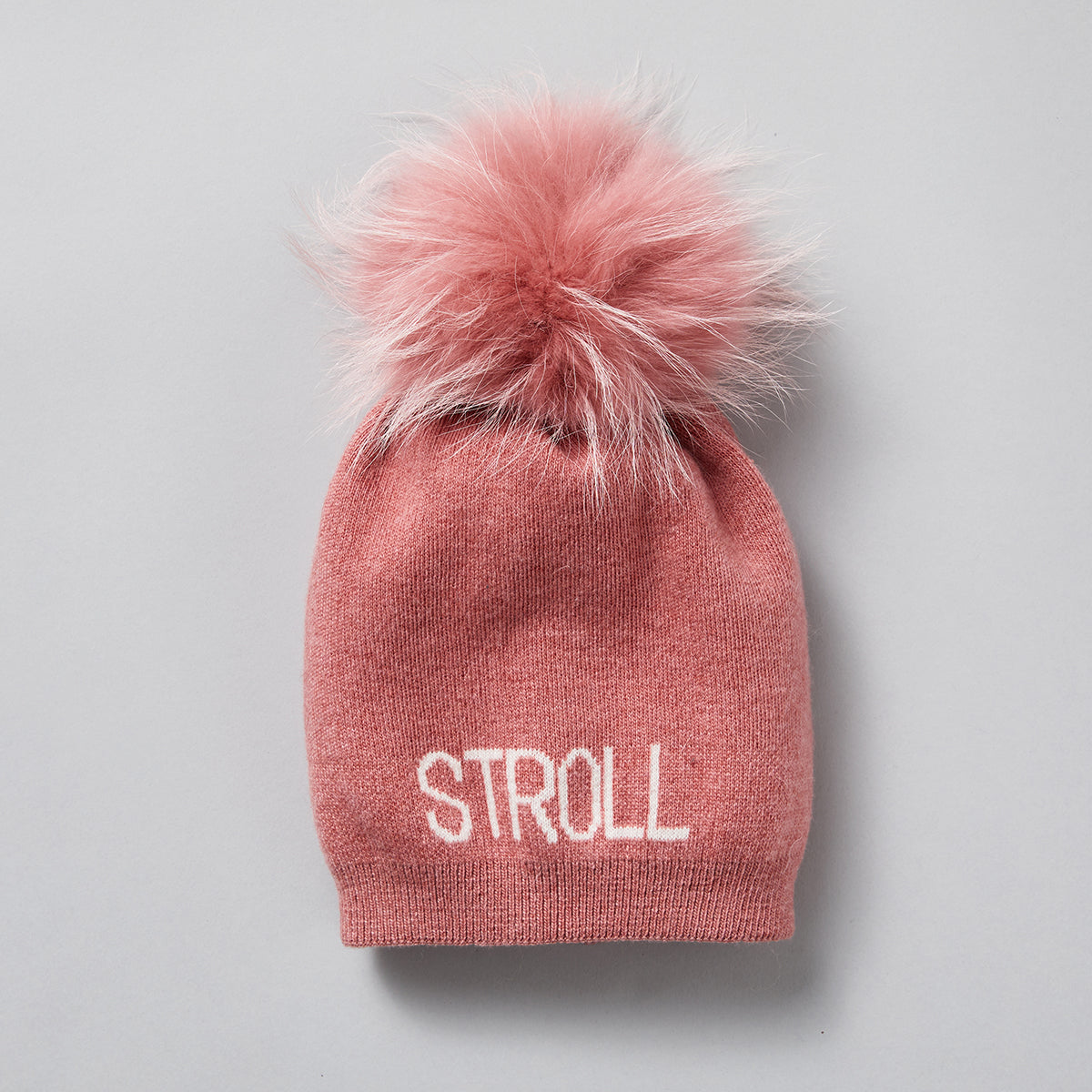 Nantucket Red Angora Wool STROLL Knit Hat w/ Nantucket Red Pom