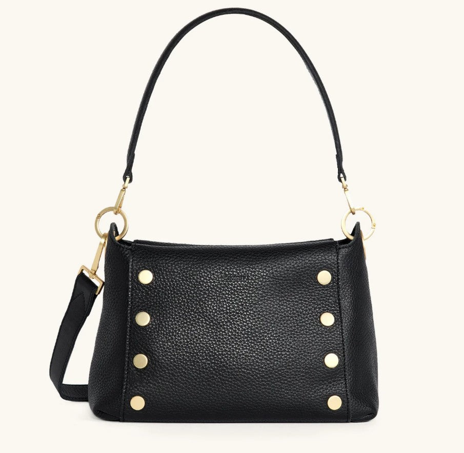 Hammitt Bryant Crossbody/Shoulder Bag Med Black/Brushed Gold