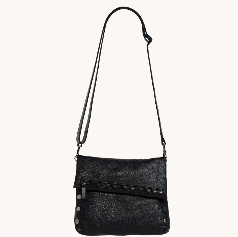 Hammitt VIP Covertible Clutch Crossbody Bag Black/Gun Metal