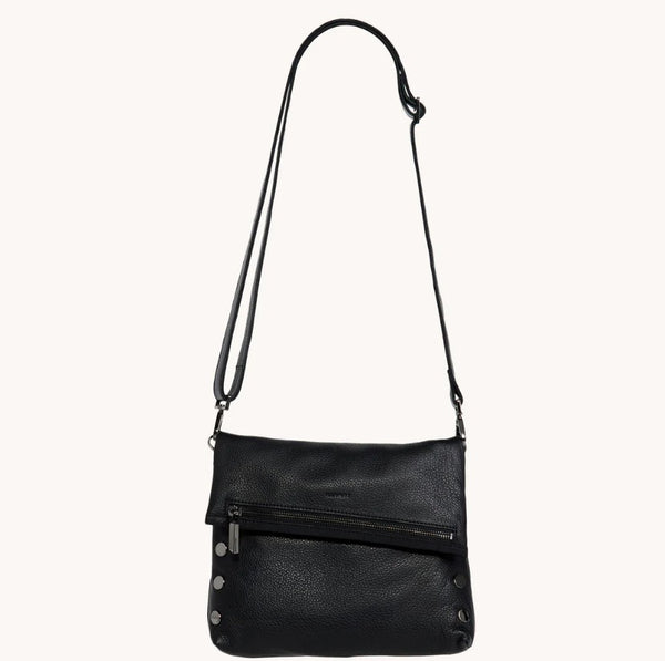Hammitt VIP Covertible Clutch Crossbody Bag Black/Gun Metal