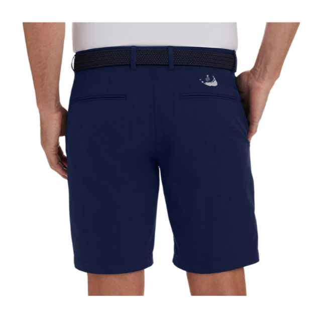 Holderness & Bourne The Harwood Short - Navy Island Logo