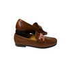 Smathers &amp; Branson x Murray&#39;s HERRINGBONE DOWNING BIT LOAFER Nantucket Red with Natural/Chestnut