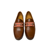 Smathers &amp; Branson x Murray&#39;s HERRINGBONE DOWNING BIT LOAFER Nantucket Red with Natural/Chestnut