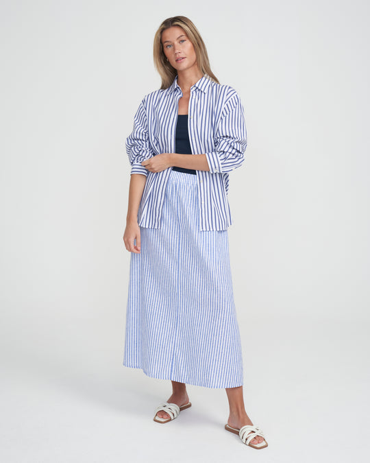 Holebrook Amalia Shirt White/Navy