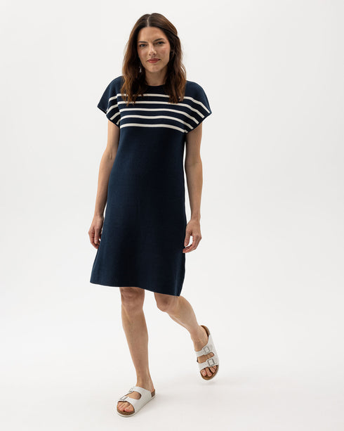 Holebrook Ladies Maud Dress Navy/White