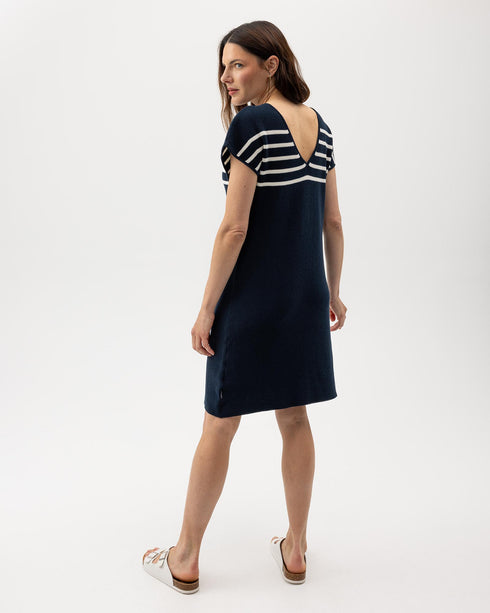 Holebrook Ladies Maud Dress Navy/White