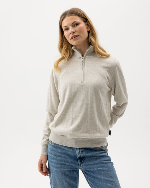 Holebrook Ladies Nelly Crew Sweater Lt Grey Melange