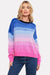 Brodie Cashmere Sweater Gradient Fade Crew Multi