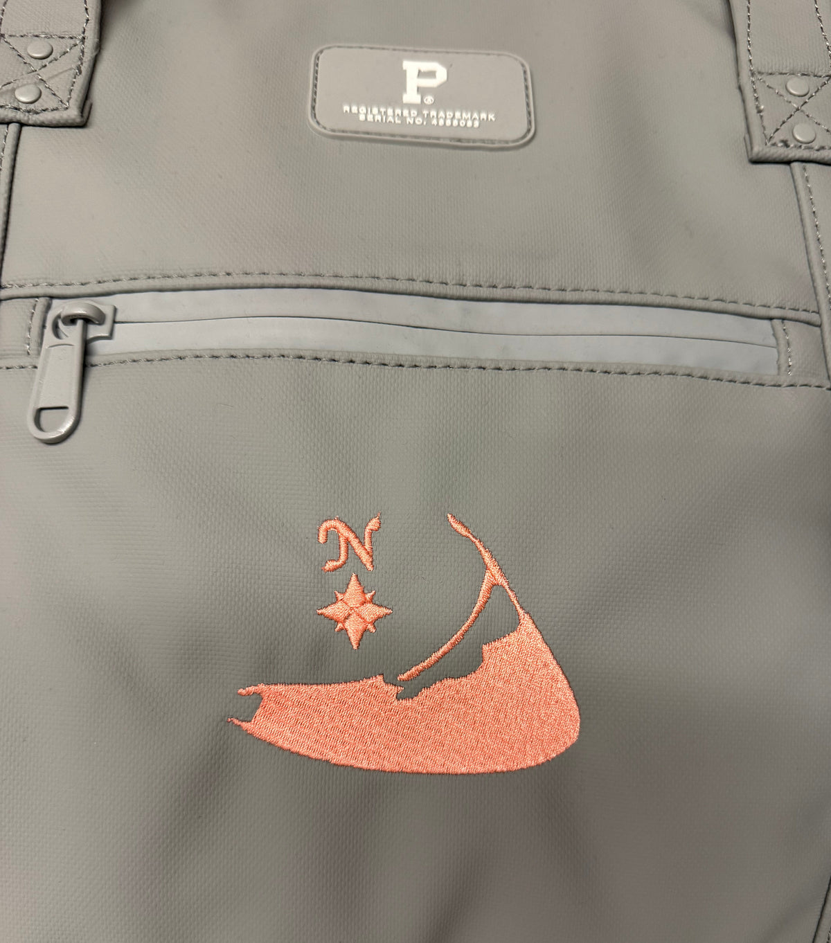 Portland Gear - Standard Backpack - Fog with Nantucket Red™