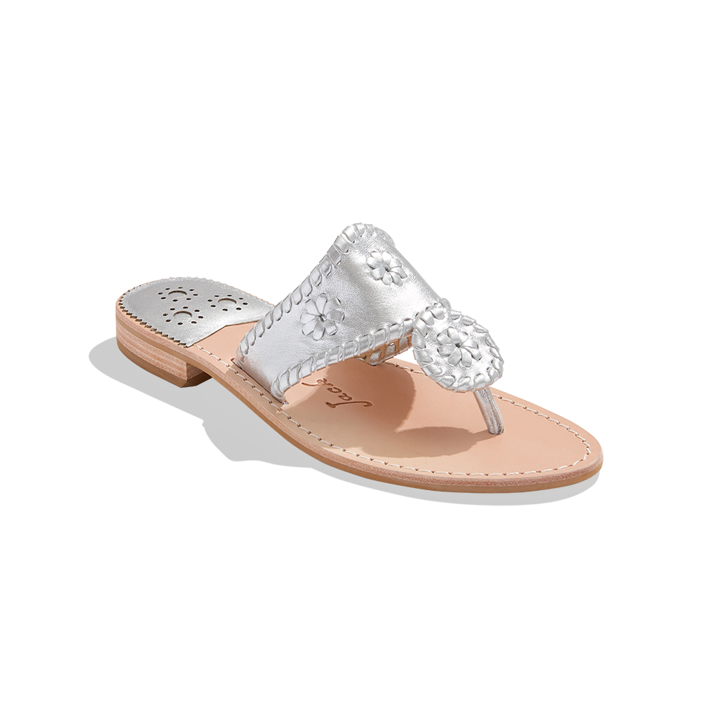 Jack Rogers Flat Sandal Silver