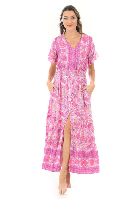 Walker & Wade Christina Dress Bengal Rose