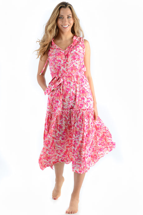 Walker & Wade Alexis Dress Fuchsia