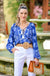 Walker & Wade Sonia Top English Blue