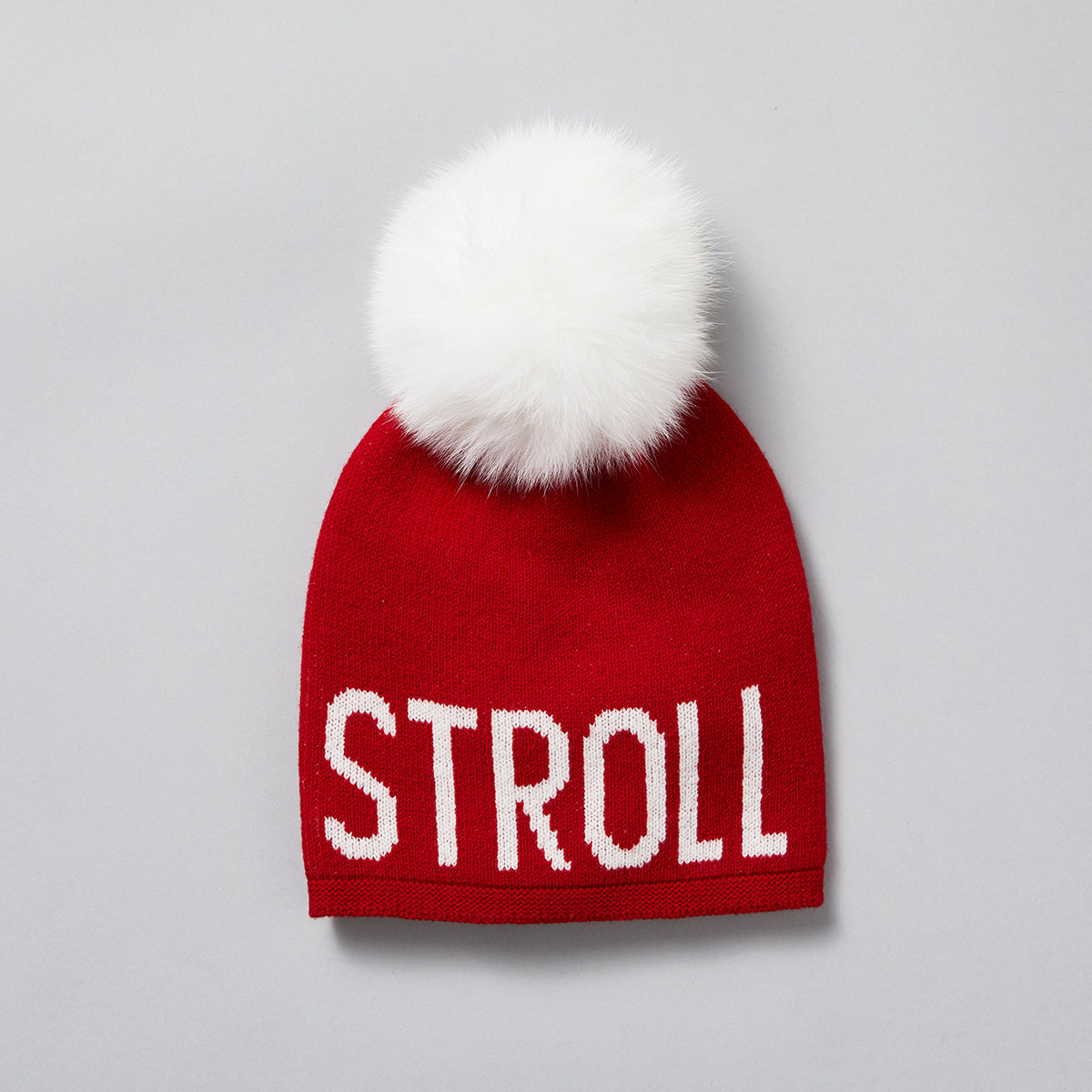 Alashan Ski Hat "STROLL" Ruby/Chalk/White