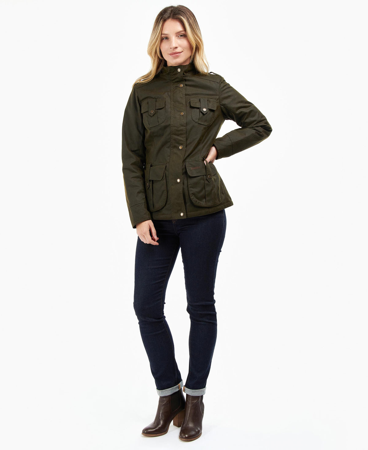 Barbour Winter Defence Wax Olive
